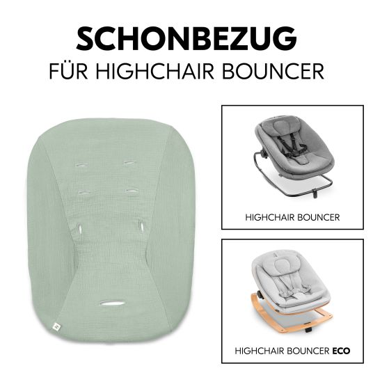 Hauck Bezug für Highchair Bouncer (atmungsaktiv & einfach waschbar) - Sage