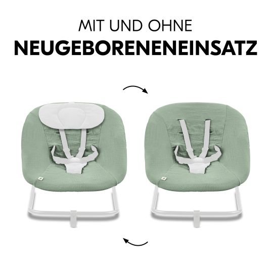 Hauck Bezug für Highchair Bouncer (atmungsaktiv & einfach waschbar) - Sage