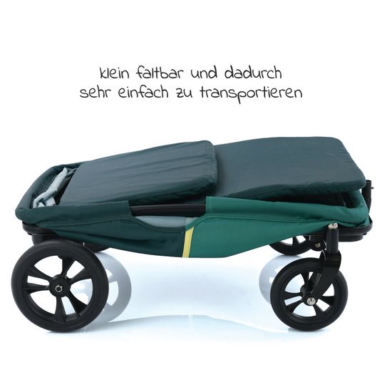 Hauck Bollerwagen Eco Mobil Light mit Sitz für ein Kind - Green