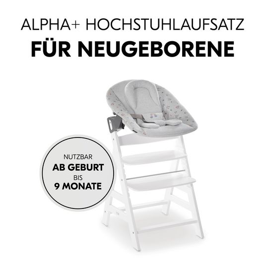 Hauck Bouncer 2in1 Premium (adjustable newborn attachment & bouncer) for Alpha & Beta high chair - Rainbow
