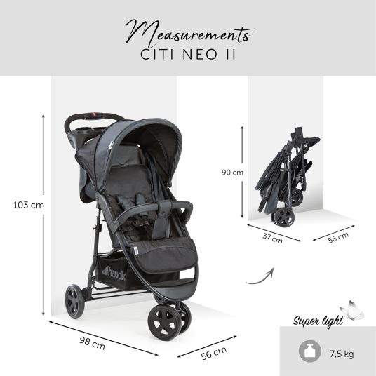 Hauck Buggy Citi Neo II - Caviar Stone