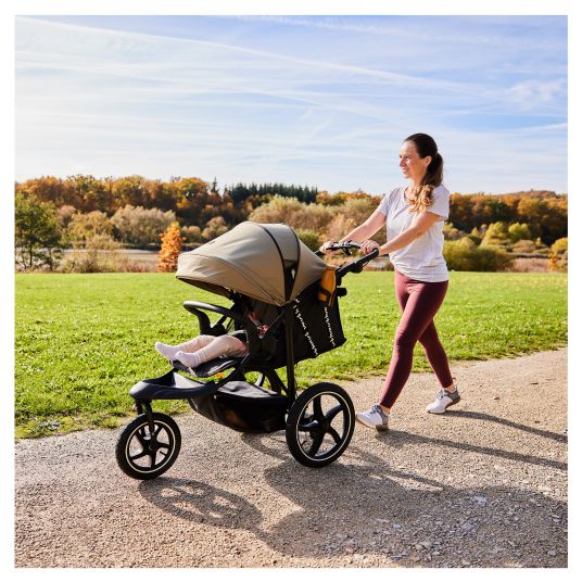 Hauck Buggy & Jogger Runner 3 (with large pneumatic tires) - Olive