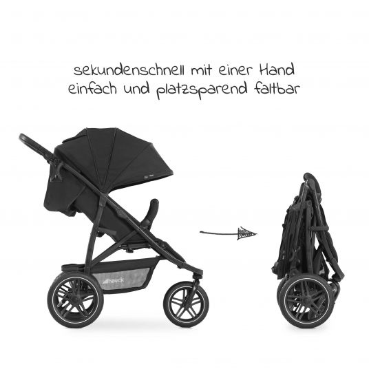 Hauck Buggy Rapid 3R (up to 25 kg) - Black