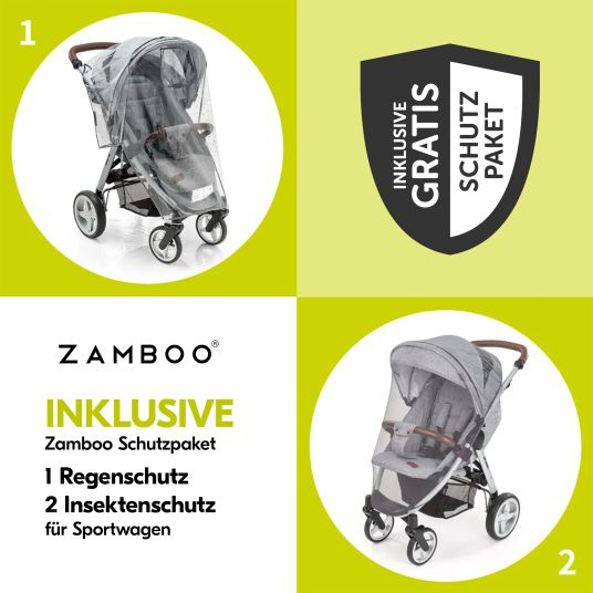 Hauck Buggy Rapid 4D (bis 25 kg) mit XL Verdeck & All-Terrain Bereifung - inkl. XXL Zubehörpaket & Spieltier Klipp Klapp Pferd - Dutsy Rose