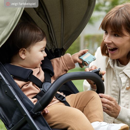 Hauck Buggy Rapid 4D (bis 25 kg) mit XL Verdeck & All-Terrain Bereifung - inkl. XXL Zubehörpaket & Spieltier Klipp Klapp Pferd - Dutsy Rose