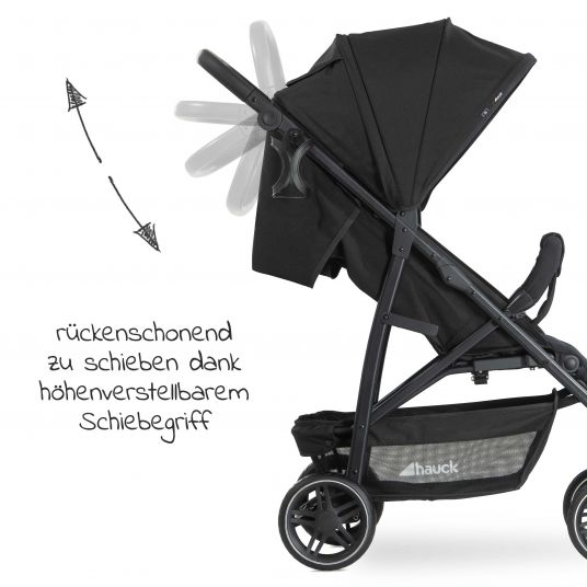 Hauck Buggy Rapid 4R Plus (up to 25 kg) - Black