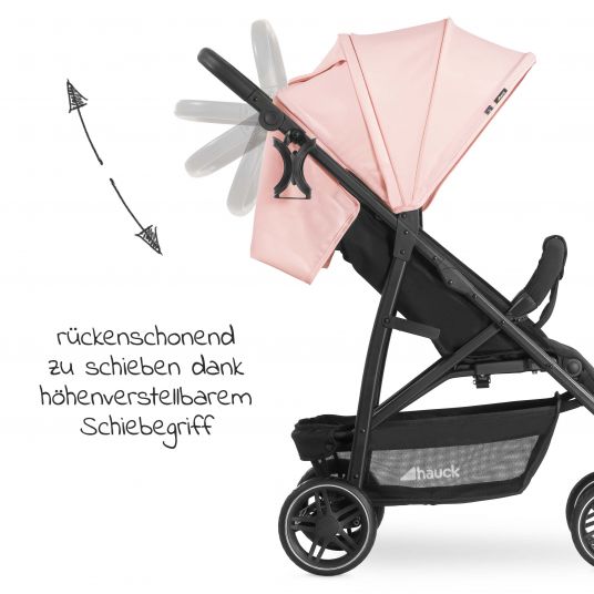 Hauck Buggy Rapid 4R Plus (up to 25 kg) - Rose