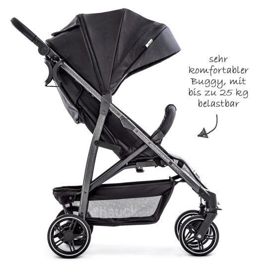 Hauck Buggy Rapid 4S (up to 25 kg) - Caviar Silver