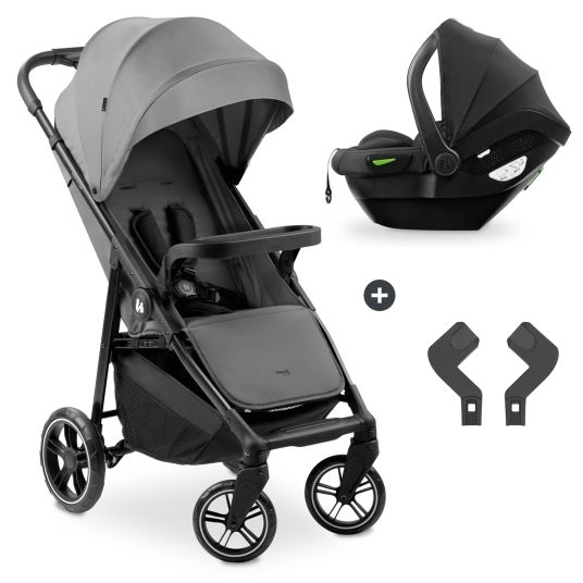 Hauck Buggy Shop N Care 2in1 Travel Set - Grey