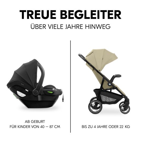 Hauck Buggy Shop N Care 2in1 Travel Set - Olive