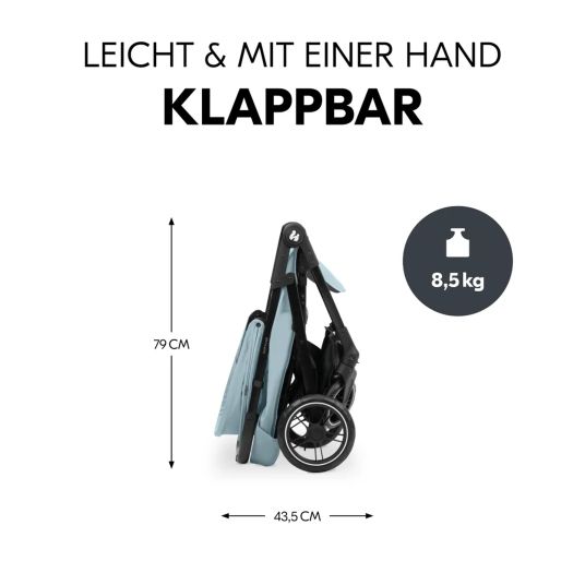 Hauck Buggy Shop N Care inkl. Autositz Pebble Pro - Dusty Blue