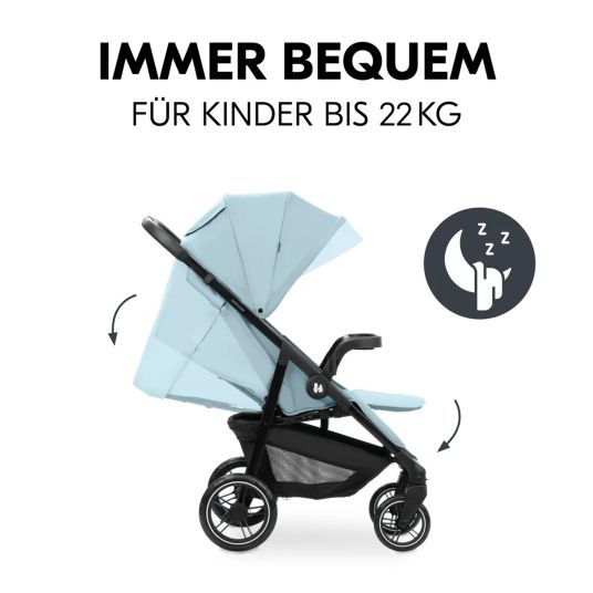 Hauck Buggy Shop N Care inkl. Autositz Pebble Pro - Dusty Blue