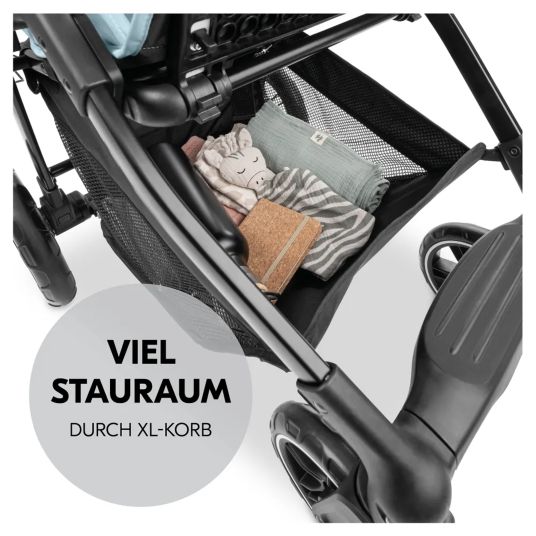 Hauck Buggy Shop N Care con seggiolino auto Pebble Pro - Dusty Blue