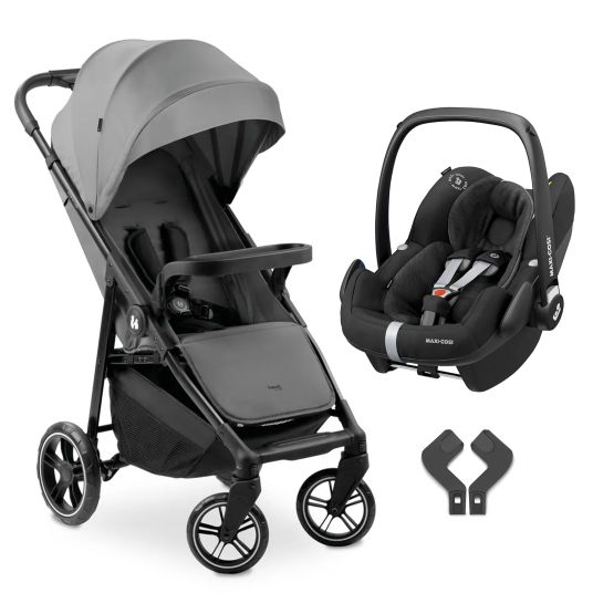 Hauck Buggy Shop N Care con seggiolino auto Pebble Pro - Grigio