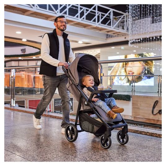 Hauck Buggy Shop N Care con seggiolino auto Pebble Pro - Grigio