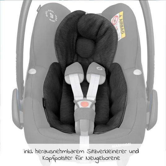 Hauck Buggy Shop N Care con seggiolino auto Pebble Pro e pacchetto accessori XXL - Grigio