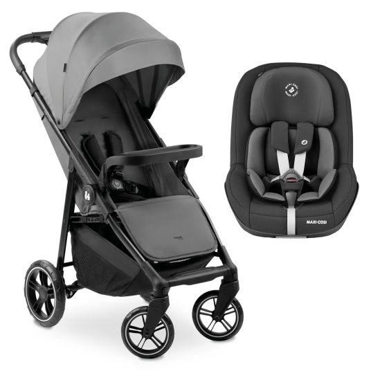 Hauck Buggy Shop N Care incl. Reboarder Pearl Pro 2 - Grigio