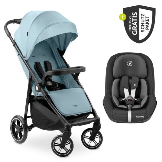 Hauck Buggy Shop N Care incl. Reboarder Pearl Pro 2 & XXL accessory pack - Dusty Blue