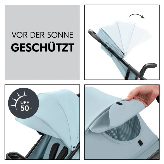 Hauck Buggy Shop N Care incl. pacchetto accessori Reboarder Pearl Pro 2 & XXL - Dusty Blue