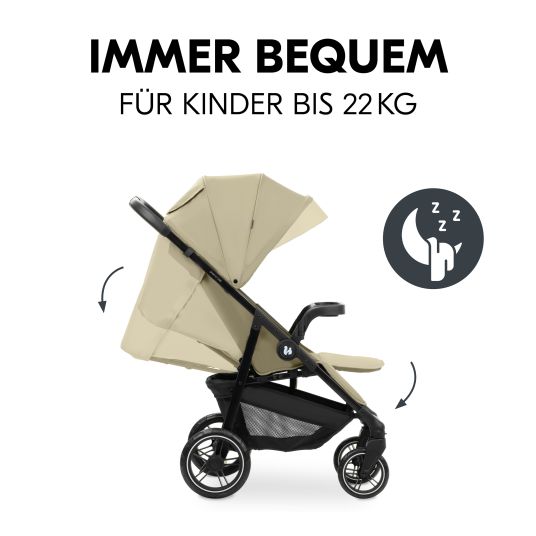 Hauck Buggy Shop N Care - inkl. XXL Zubehörpaket & Spieltier Klipp Klapp Pferd - Olive