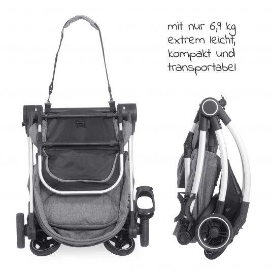 Hauck Buggy & Stroller Colibri (up to 25 kg load) - Melange Grey
