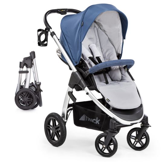 Hauck Buggy & Stroller Saturn R (up to 25 kg loadable) - Denim Silver