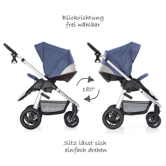 Hauck Buggy & Stroller Saturn R (up to 25 kg loadable) - Denim Silver