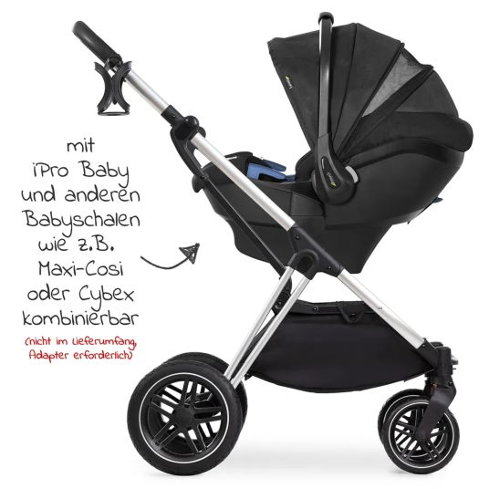 Hauck Buggy & pushchair Vision X incl. XXL accessory pack - Melange Beige