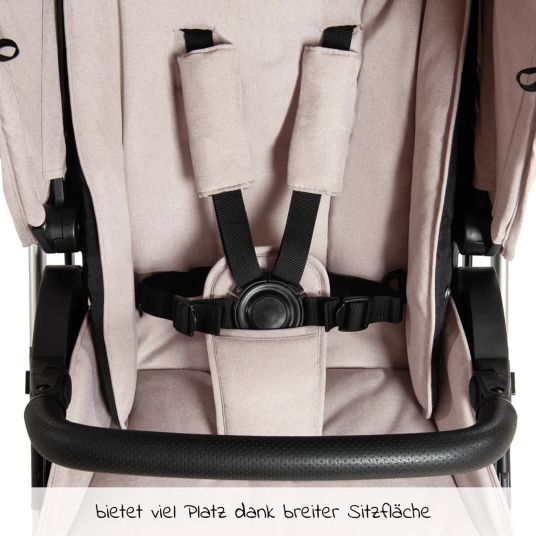 Hauck Buggy & pushchair Vision X incl. XXL accessory pack - Melange Beige