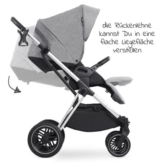 Hauck Buggy & pushchair Vision X incl. XXL accessory pack - Melange Grey