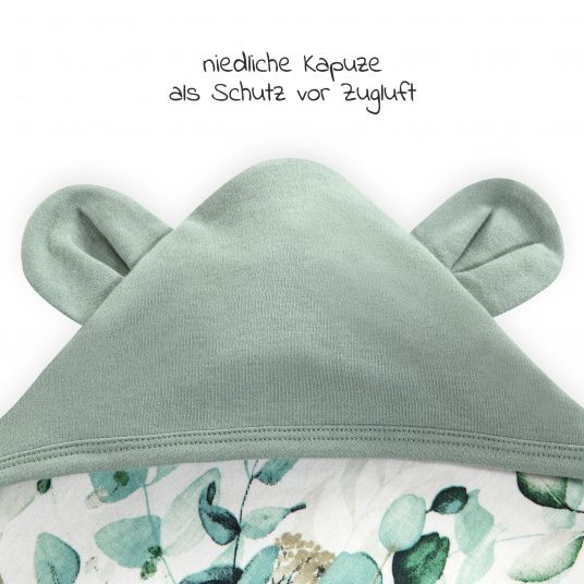 Hauck Einschlagdecke / Kuscheldecke Snuggle N Dream - Leaves Mint