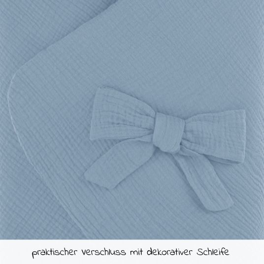 Hauck Einschlagdecke / Kuscheldecke Snuggle So Cosy - Dusty Blue