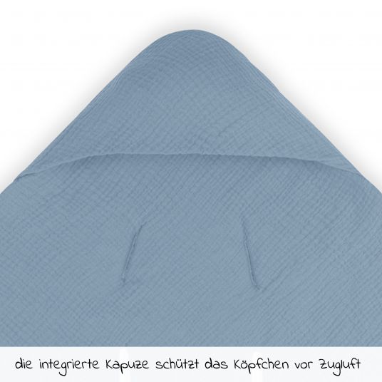 Hauck Einschlagdecke / Kuscheldecke Snuggle So Cosy - Dusty Blue