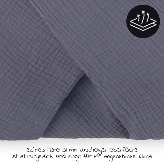 Hauck Einschlagdecke / Kuscheldecke Snuggle So Cosy - Stone