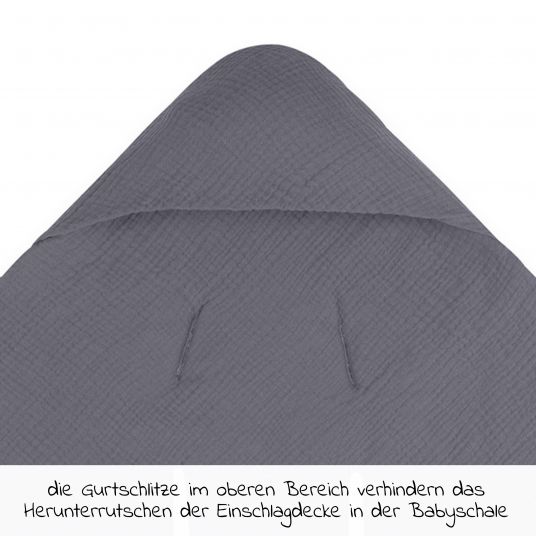 Hauck Einschlagdecke / Kuscheldecke Snuggle So Cosy - Stone