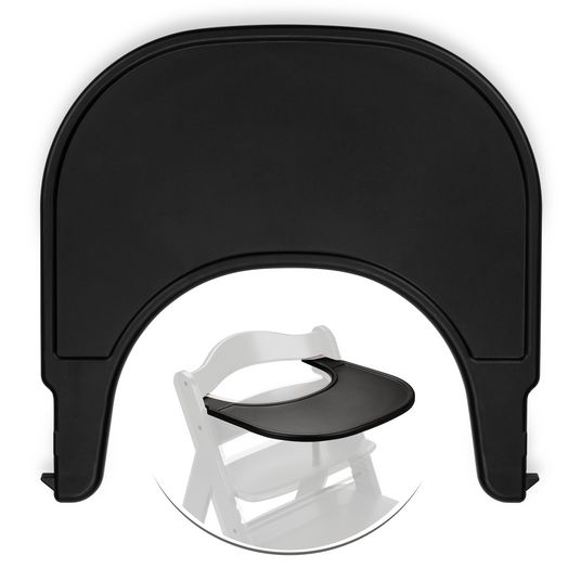 Hauck Eating tray and table for Alpha high chair (Click Tray) - Black / Black