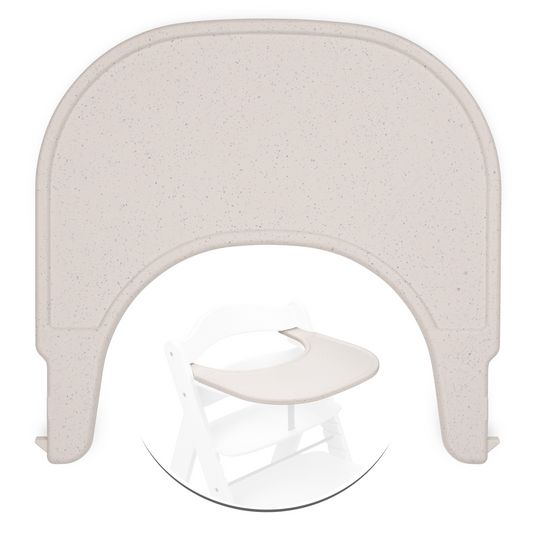 Hauck Eating tray and table for Alpha high chair (Click Tray) - Speckle Beige