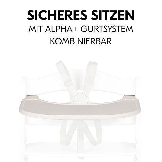 Hauck Essbrett und Tisch für Alpha Hochstuhl (Click Tray) - Speckle Beige