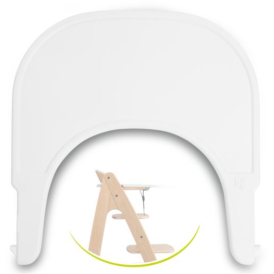 Hauck Vassoio e tavolino per seggiolone Arketa (Click Tray) - Bianco