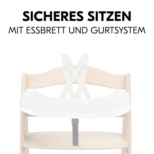 Hauck Essbrett und Tisch für Arketa Hochstuhl (Click Tray) - Weiß
