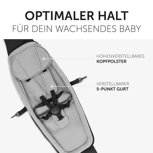 Hauck Fahrradanhänger Sparset Dryk Duo für 2 Kinder (bis 44 kg) - Bike Trailer & City Buggy - inkl. Babysitz Lounger & Schutzpaket - Petrol