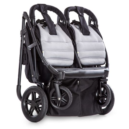 Hauck Geschwisterbuggy & Zwillingsbuggy Rapid 3R Duo - Silver Charcoal