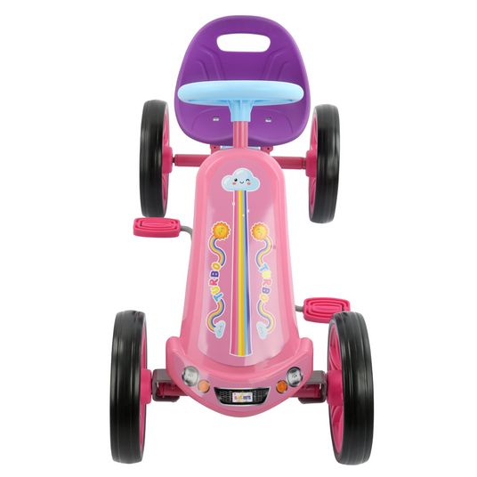 Hauck Go-Kart / Tretauto Turbo II Girl (2-4 Jahre) mit verstellbarem Schalensitz