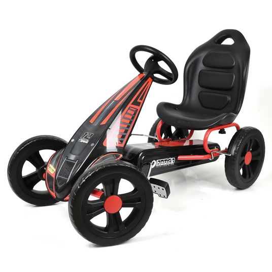 Hauck Go-kart e auto a pedali Cyclone con sedile regolabile (4-10 anni) - Rosso