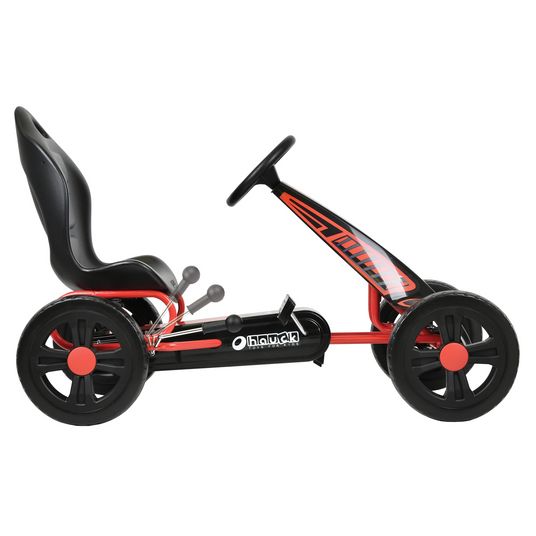 Hauck Go-kart e auto a pedali Cyclone con sedile regolabile (4-10 anni) - Rosso