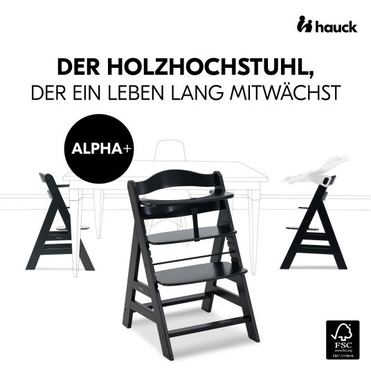 Hauck Hochstuhl Alpha Plus - Black