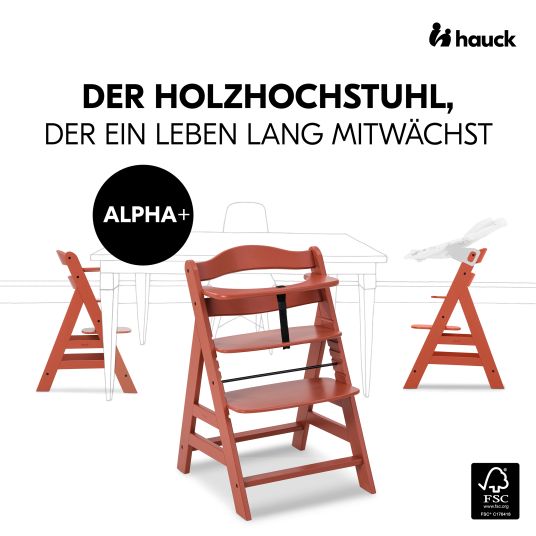 Hauck Hochstuhl Alpha Plus - Cork