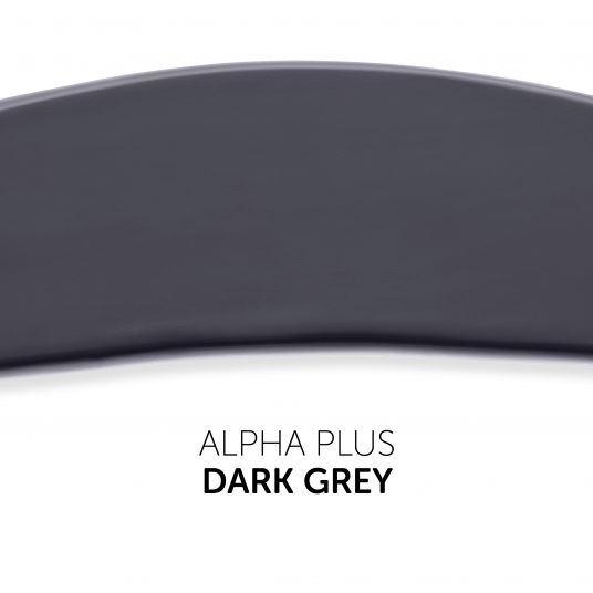 Hauck Hochstuhl Alpha Plus Select - inkl. 5-Punkt-Gurt und Schutzbügel (mitwachsed & höhenverstellbar) - Dark Grey
