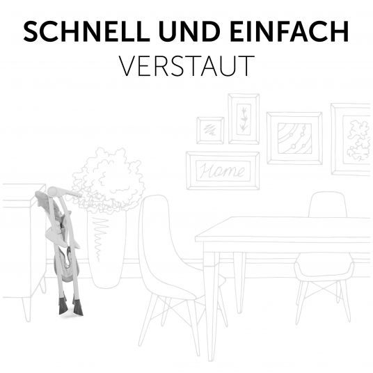 Hauck Hochstuhl Sit N Fold (mit Essbrett, klappbar) - Disney - Mickey Mouse Grey