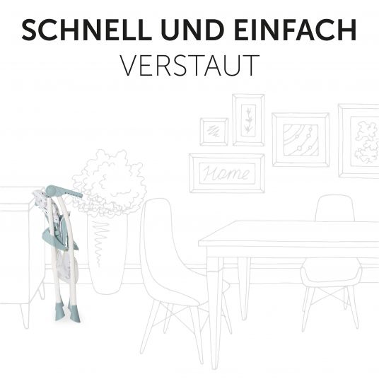 Hauck Hochstuhl Sit N Fold (mit Essbrett, klappbar) - Space